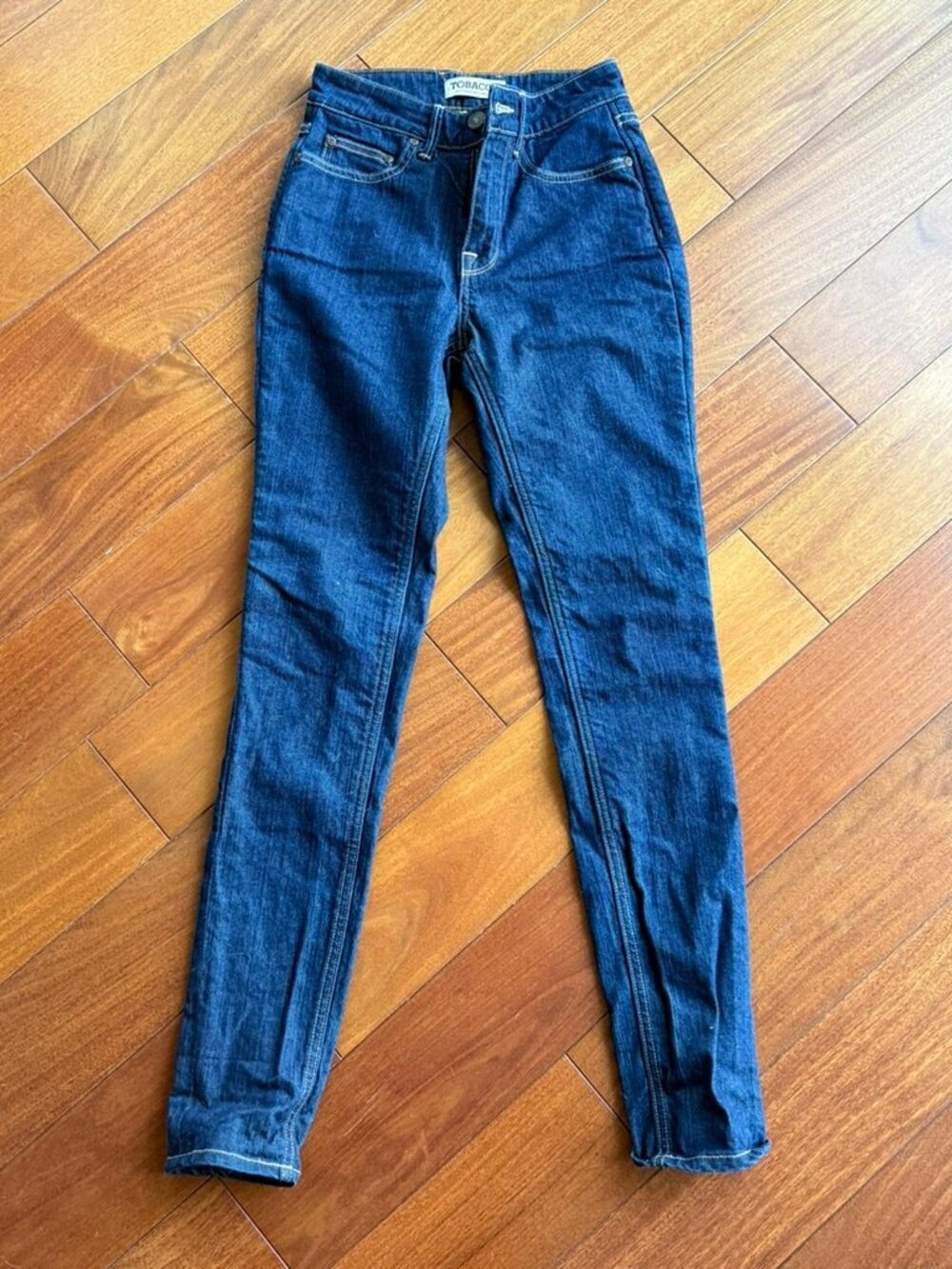 Tobacco Motorwear Womens Motorcycle Riding Jeans — Size 24, Blue